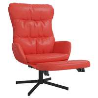 Thumbnail for Relaxsessel mit Fußteil Rot Kunstleder