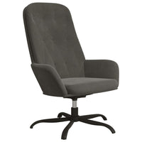 Thumbnail for Relaxsessel mit Fußstütze Dunkelgrau Samt