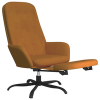 Thumbnail for Relaxsessel mit Fußstütze Braun Samt