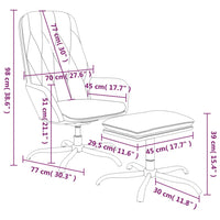 Thumbnail for Relaxsessel mit Hocker Glänzend Braun Kunstleder
