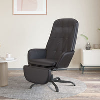 Thumbnail for Relaxsessel mit Fußstütze Glänzend Schwarz Kunstleder