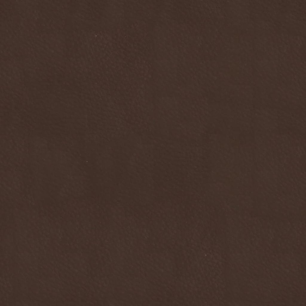 Relaxsessel mit Hocker Glänzend Braun Kunstleder