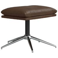 Thumbnail for Relaxsessel mit Hocker Glänzend Braun Kunstleder