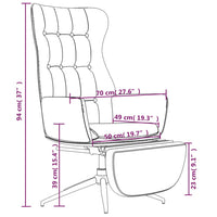Thumbnail for Relaxsessel mit Fußstütze Glänzend Schwarz Kunstleder