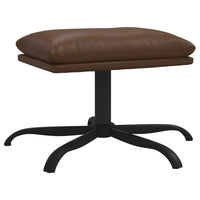 Thumbnail for Relaxsessel mit Hocker Glänzend Braun Kunstleder