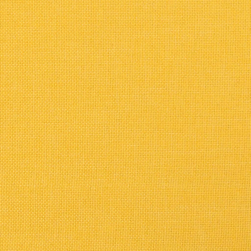 Relaxsessel mit Hocker Senfgelb Stoff