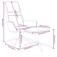 Thumbnail for Relaxsessel mit Hocker Taupe Mikrofasergewebe