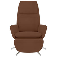 Thumbnail for Relaxsessel mit Fußstütze Braun Mikrofasergewebe