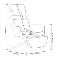 Thumbnail for Relaxsessel mit Fußstütze Braun Mikrofasergewebe