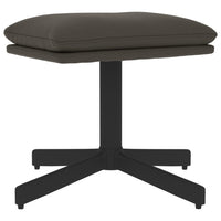 Thumbnail for Relaxsessel mit Hocker Dunkelgrau Samt