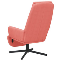 Thumbnail for Relaxsessel mit Fußstütze Rosa Samt