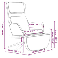 Thumbnail for Relaxsessel mit Fußstütze Glänzend Braun Kunstleder