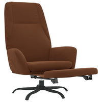 Thumbnail for Relaxsessel mit Fußstütze Braun Mikrofasergewebe