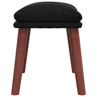 Thumbnail for Relaxsessel mit Hocker Schwarz Stoff