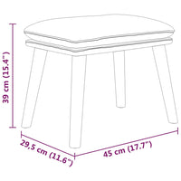 Thumbnail for Relaxsessel mit Hocker Senfgelb Stoff