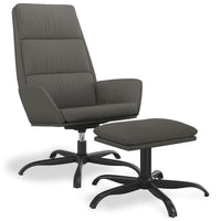 Thumbnail for Relaxsessel mit Hocker Dunkelgrau Samt