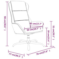 Thumbnail for Relaxsessel mit Hocker Braun Mikrofasergewebe
