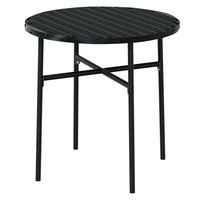 Thumbnail for 3-tlg. Garten-Essgruppe Poly Rattan Schwarz