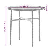 Thumbnail for 3-tlg. Garten-Essgruppe Poly Rattan Schwarz