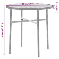 Thumbnail for 3-tlg. Garten-Essgruppe Poly Rattan Grau