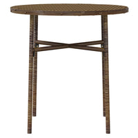 Thumbnail for 3-tlg. Garten-Essgruppe Poly Rattan Braun
