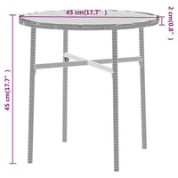 Thumbnail for 3-tlg. Garten-Essgruppe Poly Rattan Braun