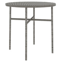 Thumbnail for 3-tlg. Garten-Essgruppe Poly Rattan Grau