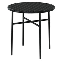 Thumbnail for 3-tlg. Garten-Essgruppe Poly Rattan Schwarz
