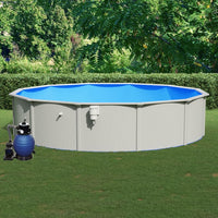 Thumbnail for Pool mit Sandfilterpumpe 550x120 cm