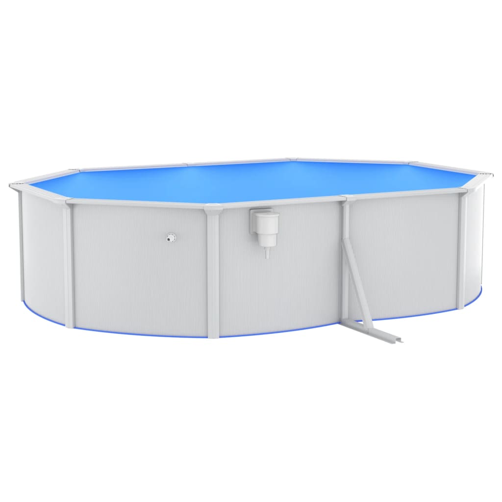 Pool mit Sandfilterpumpe 490x360x120 cm