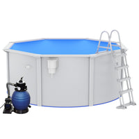 Thumbnail for Pool mit Sandfilterpumpe und Leiter 300x120 cm
