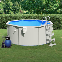 Thumbnail for Pool mit Sandfilterpumpe und Leiter 300x120 cm