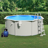Thumbnail for Pool mit Sandfilterpumpe und Leiter 360x120 cm