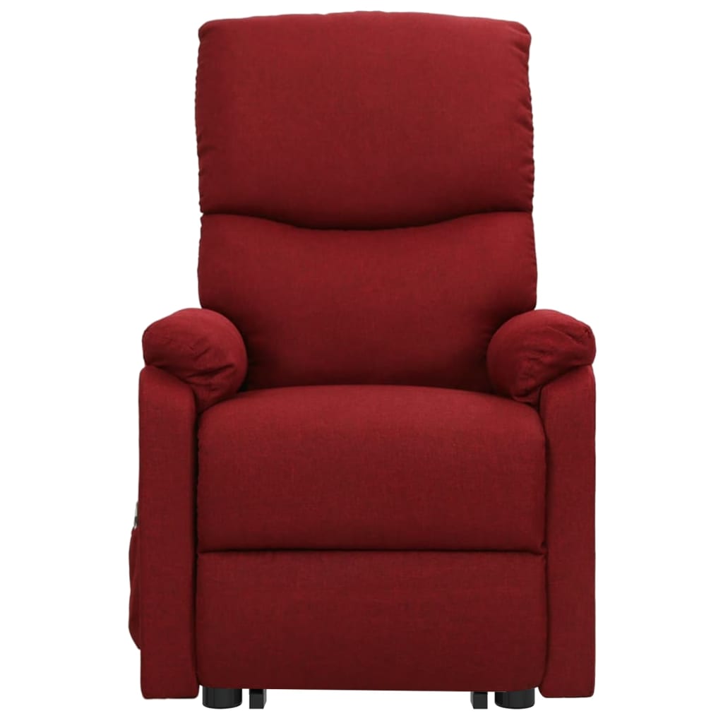 Aufstehsessel Weinrot Stoff