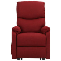 Thumbnail for Aufstehsessel Weinrot Stoff