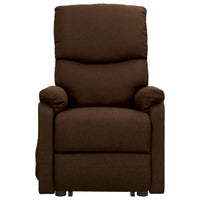 Thumbnail for Aufstehsessel Dunkelbraun Stoff