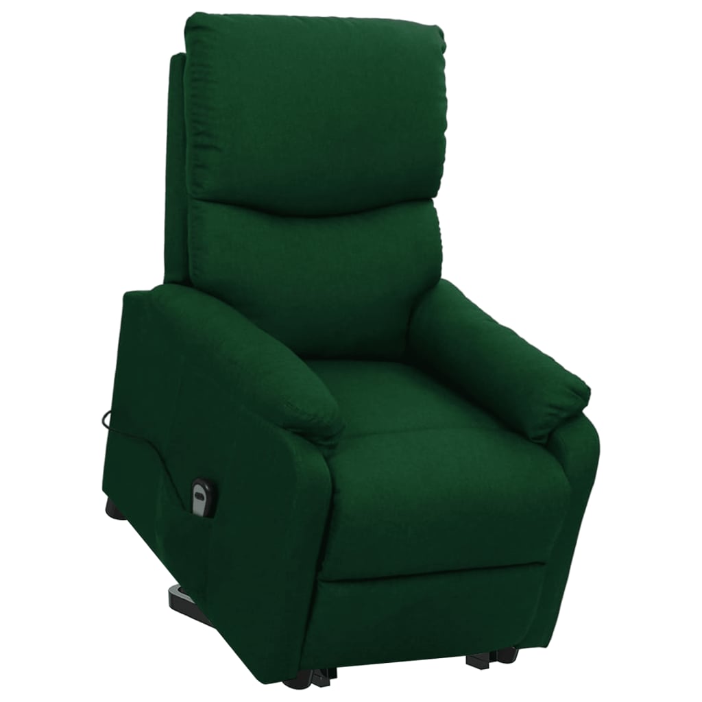Aufstehsessel Dunkelgrün Stoff