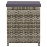 Thumbnail for 6-tlg. Garten-Lounge-Set mit Kissen Poly Rattan Grau