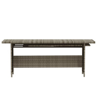 Thumbnail for 7-tlg. Garten-Lounge-Set mit Auflagen Poly Rattan Grau