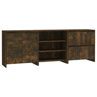 Thumbnail for 3-tlg. Sideboard Räuchereiche Holzwerkstoff