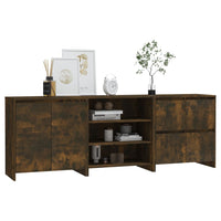 Thumbnail for 3-tlg. Sideboard Räuchereiche Holzwerkstoff