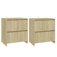Thumbnail for Sideboards 2 Stk. Sonoma-Eiche 70x41x75 cm Spanplatte