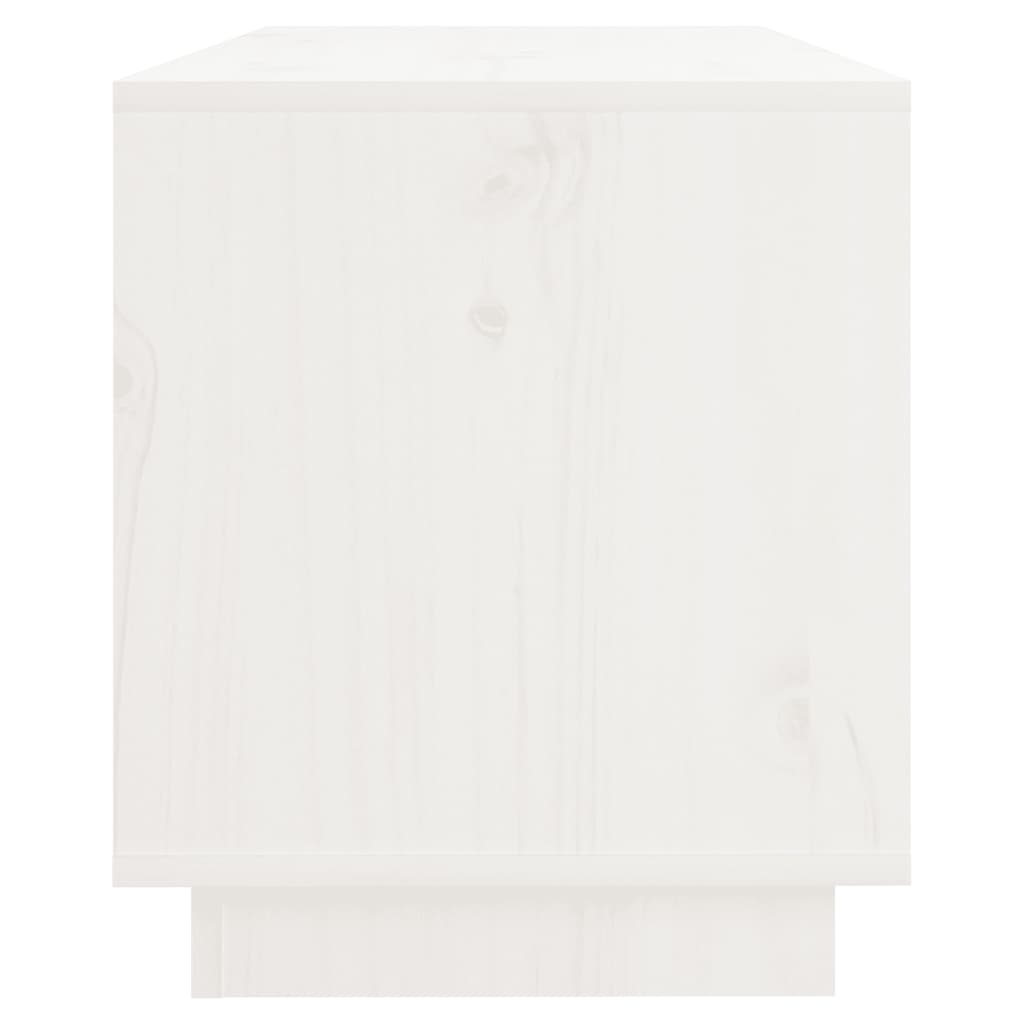 TV-Schrank Weiß 74x34x40 cm Massivholz Kiefer