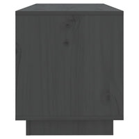 Thumbnail for TV-Schrank Grau 74x34x40 cm Massivholz Kiefer