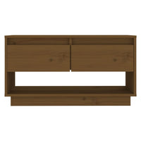 Thumbnail for TV-Schrank Honigbraun 74x34x40 cm Massivholz Kiefer