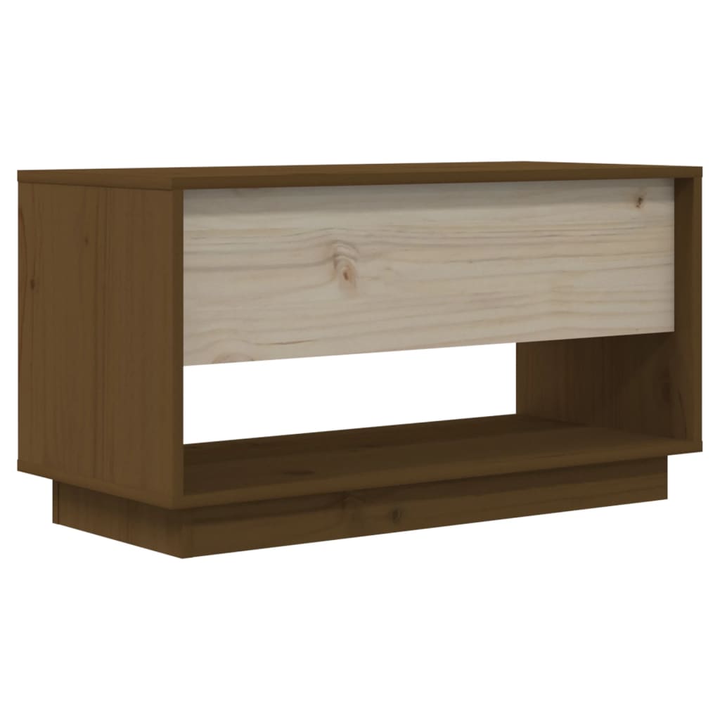 TV-Schrank Honigbraun 74x34x40 cm Massivholz Kiefer