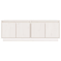 Thumbnail for TV-Schrank Weiß 110x34x40 cm Massivholz Kiefer