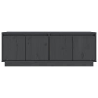 Thumbnail for TV-Schrank Grau 110x34x40 cm Massivholz Kiefer