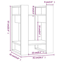 Thumbnail for Bücherregal/Raumteiler 41x35x57 cm Massivholz Kiefer