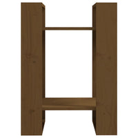 Thumbnail for Bücherregal/Raumteiler Honigbraun 41x35x57cm Massivholz Kiefer